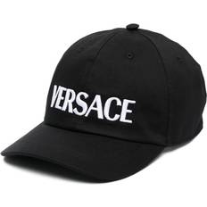 Versace Caps Versace logo-embroidered cotton baseball cap men Cotton/Polyester/Cotton Black