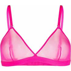 Maison Close sheer triangle bralette women Elastane/Polyamide Pink