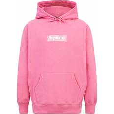 Pink - Unisex Sweaters Supreme Box Logo Hoodie "FW 21" Pink