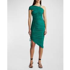 Zac Posen One-Shoulder Matte Jersey Mini Dress