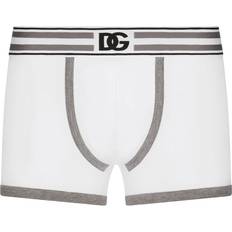 Dolce & Gabbana Men's Underwear Dolce & Gabbana logo-waistband striped boxers men Cotton/Elastane White