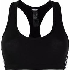 DSquared2 Women Underwear DSquared2 side logo-print sports bra women Spandex/Elastane/Cotton III Black