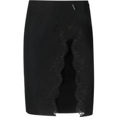 DSquared2 Skirts DSquared2 lace-detail virgin wool skirt women Polyamide/Virgin Wool Black