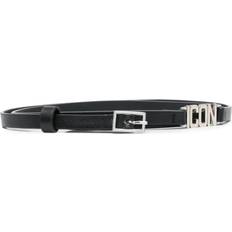 DSquared2 Women Belts DSquared2 Be Icon leather belt women Calf Leather/Brass Black