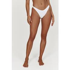 GLD Rosie Recycled Nylon Cheeky Cut Bikini Bottoms White