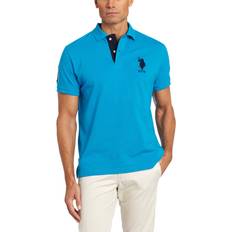 Stripes Polo Shirts U.S. Polo Assn. Men's Slim Fit Solid with Contrast Striped - Unders