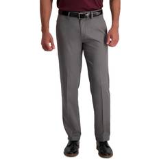 L35 Trousers Haggar Haggar Men's Cool Pro Straight Fit Flat Front Pant, Heather Grey, x