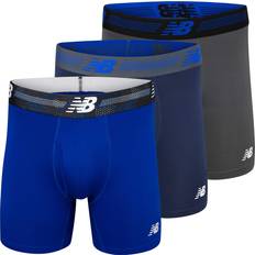 New Balance Men's Underwear New Balance Boxer Brief Fly Front with Pouch - 3-Pack