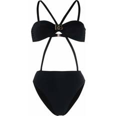 Dolce & Gabbana Swimsuits Dolce & Gabbana logo-plaque detail swimsuit women Polyamide/Polyamide/Spandex/Elastane/Spandex/Elastane Black