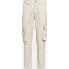 Evalia Tapered Cotton Cargo Pants - Neutrals
