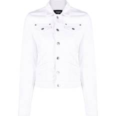 DSquared2 Women Outerwear DSquared2 buttoned long-sleeve jacket women Spandex/Elastane/Cotton/Cotton White