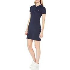 Dresses Lacoste Lacoste Womens Stretch Cotton Short Sleeve Mini Piqué Polo Dress Dress, Navy Blue