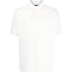 Emporio Armani White Polo Shirts Emporio Armani logo-embroidered polo collar men Cotton White