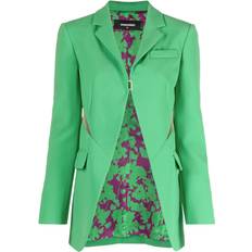 DSquared2 Women Blazers DSquared2 cut-out open-front blazer women Polyester/Polyester/Polyurethane/Polyamide Green