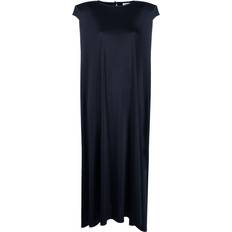 Clothing VETEMENTS shoulder-pad midi dress women Elastane/Polyester Black