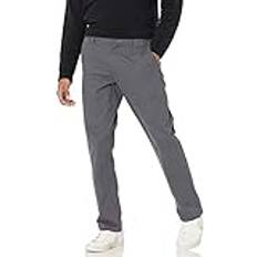 Amazon Essentials Men's Slim-Fit Wrinkle-Resistant Flat-Front Chino Trouser, Grey, 29L