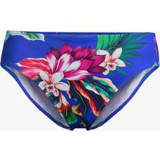 Multicoloured Bikini Bottoms Fantasie Women's Halkidiki Mid Rise Bikini Brief Blue