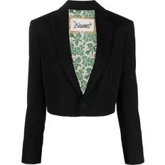 DSquared2 Women Blazers DSquared2 single-breasted cropped blazer women Polyester/Cupro/Wool Black