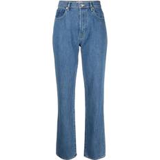 Kenzo Women Jeans Kenzo high-waist straight leg jeans women Cotton/Cotton Blue