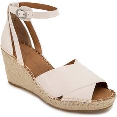 Low Shoes Gentle Souls Gentle Souls Women's Charli Ankle-Strap Espadrille Wedge Sandals Off White Off White