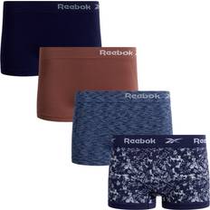 Reebok Panties Reebok Reebok Women's Underwear Seamless Boyshort Panties 4 Pack X-Large, Blue/Denim/Nutmeg