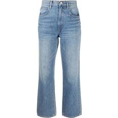 Slvrlake high-rise cropped jeans women Cotton Blue