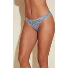 Unisex Panties Cosabella Women's Pret Porter Low Rise Thong Underwear, Blue, Large/xlarge, Lace Thong Aasmani Blue/Navy Blue