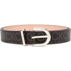 Polyurethane - Women Belts Calvin Klein logo print buckle belt women Polyurethane/Recycled Polyester/Calf Leather Brown