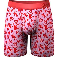 Shinesty Shinesty Long Boxer Briefs For Men, Ball Hammock Mens Underwear with Pouch For Balls Soft, Breathable, Moisture Wicking 1 Pack, Small Cupid