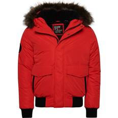 Superdry Superdry Mens Everest Bomber Jacket Deep Berry