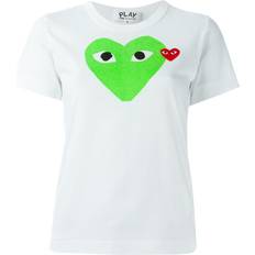 Comme Des Garçons Play heart print T-shirt women Cotton White