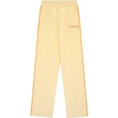 Unisex - Yellow Trousers Sporty & Rich logo-embroidered terrycloth track pants unisex Cotton Yellow