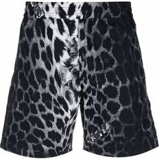 Unisex Swimming Trunks Aries animal-print elasticated-waist swim shorts unisex Polyamide/Spandex/Elastane White