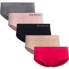 Reebok Panties Reebok Reebok Women's Underwear Seamless Hipster Briefs 5 Pack Medium, Grey/Pink/Dusty Pink/Black