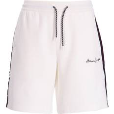 Armani Exchange White Shorts Armani Exchange logo-embroidered drawstring track shorts men Cotton/Polyester White