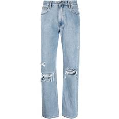 Ksubi Women Clothing Ksubi Brooklyn Authentik Trashed straight-leg jeans women Cotton Blue