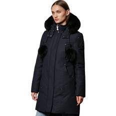 Moose Knuckles Moose Knuckles Women's Stirling Down Parka Jacket with Fur Trim Hood, Navy