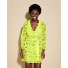 Yellow Robes Cosabella Women's Magnolia Robe, Yellow, Medium, Lace Robe Neon Yellow