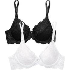 Smart & Sexy Women's Signature Lace Push-up Bra - Black/Hue/White