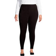 Lands' End Leggings Lands' End Women Sport Corduroy Leggings Deep Black Petite