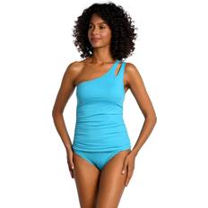 La Blanca One-Shoulder Keyhole Tankini Top