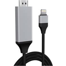 Lightning hdmi MTP Products Lightning - HDMI M-M Black 2m
