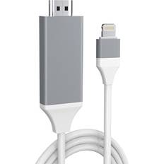 Full HD Lightning til HDMI AV Adapter - iPhone, iPad, iPod