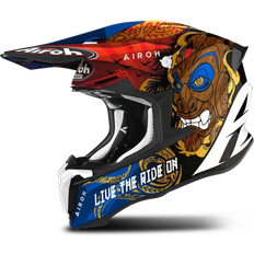 Bruna - Crosshjälmar Motorcykelhjälmar Airoh Helmet Twist 2.0 Tiki Gloss