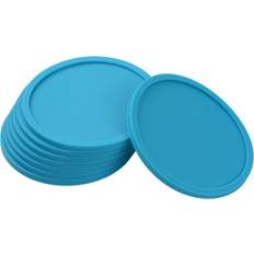 Silicone Sous-verres Gräwe Silikon-Glasuntersetzer 8-teilig Ø 10 cm Türkis Sous-verre