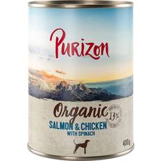 Purizon Perro Mascotas Purizon Organic 6 x 400 g Comida Biológica Para CÃes - Salmío e Frango