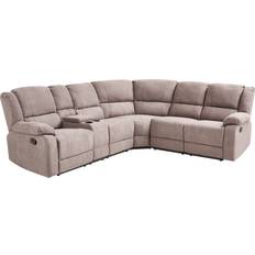 Beliani Manual Recliner Corner 5 Seater Sofa