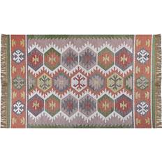 Beliani Sahbaz Ryamatta 140x200 cm Grön Multifärgad