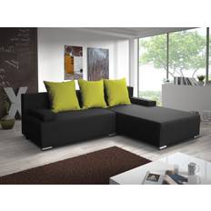 Grau - Schlafsofas LUCY Graphite/Lime Green Sofa 234cm