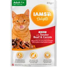 IAMS Katter Husdjur IAMS Cat Delights Nötkött & Morötter In Jelly 85 g